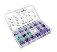 HEEPDD Kit de Joints Toriques pour Climatisation Automobile, 14 Tailles 225 | Assortiment de joints de climatisation, composé indéchirable et inodore, mallette de rangement organisée par fentes, pour