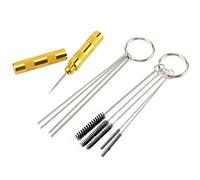 HEEPDD Kit de Nettoyage de L'aérographe, Polyvalent en Acier Inoxydable Efficace Brosse à Aiguille Brush Outils de Réparation de Nettoyage ajusté pour les Artistes et les Amateurs
