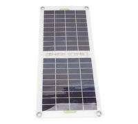 HEEPDD Kit de Panneau Solaire 20 W Chargeur Solaire Polycristallin avec Sorties USB C DC Pliable Portable 17,3 X 7,5 Pouces Ouvert 8,7 X,5 Pouces Pliable 14,3 Oz Léger pour Camping Voyage Camping-car