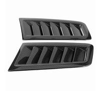 HEEPDD Kit de Pelles de Ventilation pour Capot de Voiture, 2 Pièces, ABS Noir Brillant, évents de Capot, Adhésif Double Face, Chaleur pour RS MK2, Mise à Niveau Extérieure (Style Fibre de Carbone)