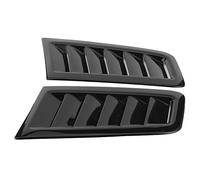 HEEPDD Kit de Pelles de Ventilation pour Capot de Voiture, 2 Pièces, ABS Noir Brillant, évents de Capot, Adhésif Double Face, Chaleur pour RS MK2, Mise à Niveau Extérieure (Noir Brillant)