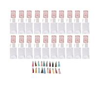 HEEPDD Kit de Porte-clés Vierges pour Sublimation, 20 Porte-clés Rectangulaires Vierges avec Pompons Colorés, Comprenant des Plaques de densité et des Anneaux de Jonction pour Acc