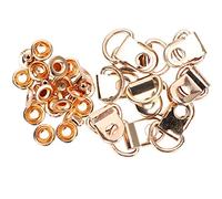 HEEPDD Kit de Réparation de Boucles pour Bottes de Randonnée, Chaussures en Cuir, Installation Rapide, Crochet de Lacet de Remplacement Durable, Boucle à œillet en Laiton, Rivet, Accessoires de