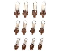 HEEPDD Kit de Réparation de Tête à Fermeture éclair Universel pour Portefeuilles de Vestes - Facile à Installer et en Métal Durable + Plastique - Fournitures de Couture, Projets de Bricolage 12pcs