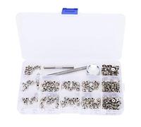 HEEPDD Kit de Rivets à Pointes en Alliage de Zinc Kit de Rivets à Pointes en Alliage de Zinc, Outils Durables pour l'artisanat du Cuir, Parfait pour les Bracelets, Colliers, Sacs, Chaussures Nan