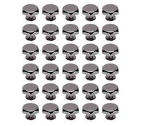 HEEPDD Kit de Rivets de Forme Hexagonale, Vis Durables en Alliage de Zinc pour l'artisanat de Sacs à Vêtements, 30 Ensembles pour les Projets de Bricolage (Argent Noir)