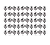 HEEPDD Kit de Rivets Sphériques de 50 Jeux, Rivets de 10 Mm avec Vis pour l'artisanat du Cuir et la Décoration de Vêtements Kit de Sphériques de 50 Jeux, Matériau en Fer, Accessoires de Vêtement