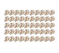 HEEPDD Kit de Rivets Sphériques de 50 Jeux, Rivets de 10 Mm avec Vis pour l'artisanat du Cuir et la Décoration de Vêtements Kit de Sphériques de 50 Jeux, Matériau en Fer, Accessoires de Vêtement