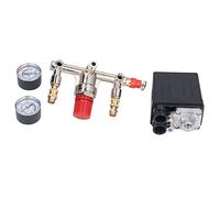 HEEPDD Kit de Soupape de Pression du Compresseur d'air Réglable 90-120psi Interrupteur pour Les Compresseurs d'air Verticaux AC 240V / 380V, Adaptés aux ' Verticaux AC 240V / 380V, Adaptés à