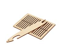 HEEPDD Kit de Tissage de Tissage à Tisser 2pcs, Outils de Navette de de Ceinture en Bois pour Bracelet Sac de Caméra Nan