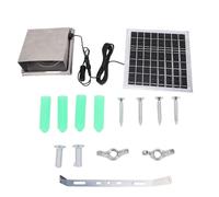 HEEPDD Kit de Ventilateur de Panneau Solaire, Ventilateur D'échappement Solaire Monocristallin 8W avec IP67, Acier Inoxydable en Alliage en Aluminium, pour la Ventilation de Fenêtres