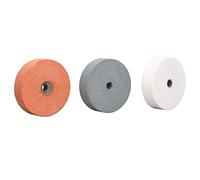 HEEPDD Kit d'ensemble de Roues de Meulage pour Métal en Bois Céramique Outil de Polissage Efficace pour les Projets de Bricolage 3 Pc Roue de Broyage avec une Installation Facile Adaptée au Métal,