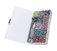 HEEPDD Kit d'oeillet, Couleur Métal Monotage Creux Perforation Perforation Accessoire Manuel Portable Portable Ensemble pour les œillets en Cuir Ceintures ou Vêtements Nan