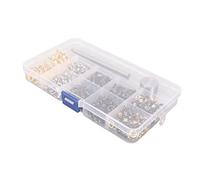HEEPDD Kit d'oeillets à œillets, Outils en Fer et en Cuivre de 4mm, 280 Ensembles pour Vêtements, Sacs et Chaussures, Accessoires et Périphériques Vestimentaires de Bricolage