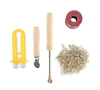 HEEPDD Kit D'outils D'apiculture de Fil de Fil de Ruche avec des Yeux en Fer en Cuivre pour Une Utilisation Pratique, adapté aux Débutants et aux Apiculteurs Expérimentés
