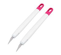 HEEPDD Kit D'Outils de Sculpture en Argile 2 Pièces, Outils de Sculpture, Ensemble de Sculpture en Cuir avec Capuchons de Protection pour L'art du Papier, la Fabrication de Modèles et