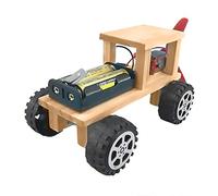 HEEPDD Kit éducatif de Voiture éolienne électrique en Bois, Matériaux Respectueux de l'environnement, Expérience Scientifique Amusante pour Les Enfants, Parfait pour l'apprentissage de la Physique
