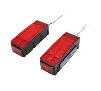 HEEPDD Kit Feux Remorque LED, Feux Arrière Combinés Stop Clignotant Position, 12V DC, 4 Lampes, éclairages de Gabarit, Faisceau de Câblage, for Remorques Bateau, Camping Cars, Camions