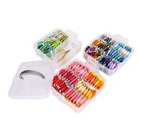 HEEPDD Kits de Fils à Broder, pour Bracelets d'amitié, Coffret de Rangement, Parfait pour les Projets de Point de Croix et les Travaux Manuels, Kits de Fils à Broder, Fil de Coton Nan