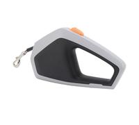 HEEPDD Lâche de Chien Rétractable, Laisse Rétractable Corde en Nylon de 16,4 Pieds avec Une Adhérence Confortable et des Abdos en Acier Inoxydable pour Les Visites de Parc à l'extérieur (Gris Noir)