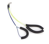 HEEPDD Laisse Réglable de Retenue de Toilettage pour Chien avec Collier en Mousse Souple Corde en Acier Inoxydable pour Une Utilisation Sûre sur la Table des Animaux de Compagnie par Les (Jaune Bleu)