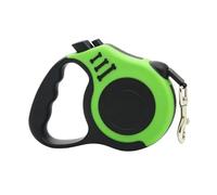 HEEPDD Laisse Rétractable pour Chien, Bande en Nylon de 16,4 Pieds, Poignée Télescopique Automatique Antidérapante, Verrouillage de Frein à Une Main, Tracteur Portable pour Animaux de (Green)