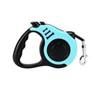 HEEPDD Laisse Rétractable pour Chien, Corde en Nylon de 5 M, Extension Automatique de 16 Pieds, Poignée Antidérapante, Verrouillage de Frein à Un Bouton pour Chiens de Petite et Moyenne (Lac Bleu)