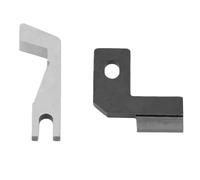HEEPDD Lame de Rechange Supérieure et Inférieure en Acier, pour Machines à Coudre Surjeteuse L450 L460 5020700407 5020700620, Kit avec Bords Incisifs, Coupes Nettes