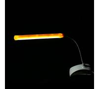 HEEPDD Lampe DE Bureau LED avec Une Pince à Pince à Rayures Alimentation USB Table DE Ligne LA Lite (Yellow)