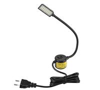 HEEPDD Lampe led magnetique, Lumière de machine à coudre lampe de travail flexible à col de cygne de 15 LED avec base magnétique(Prise européenne)