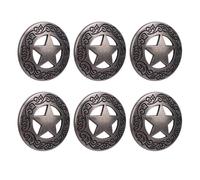 HEEPDD Le Cuircraft Rivets 10 Ensembles Kit de Rivets en étoiles à Cinq Points Creux, 1,1 Pouces de Vis en Alliage en Zinc pour Artisanat en Cuir Installation Rapide pour Les Boulages de Sacs à Main