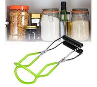 HEEPDD Lève-bocal de Mise en Conserve, Pince Anti-brûlure en Acier Inoxydable avec Poignée Antidérapante, pour la Mise en Conserve Domestique, la Cuisine, le Restaurant, la Marmite (GREEN)