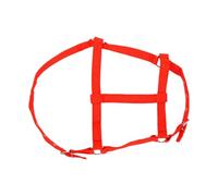 HEEPDD Licol Réglable en PP pour Vaches, Chèvres, ânes, Chevaux, Sangle Résistante aux Déchirures, Couleurs Vives pour Une Identification Rapide sur Le Terrain, Doux et sans Frottement (Rouge)