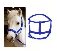 HEEPDD Licol Réglable en PP pour Vaches, Chèvres, ânes, Chevaux, Sangle Résistante aux Déchirures, Couleurs Vives pour Une Identification Rapide sur Le Terrain, Doux et sans Frottement (Blue)