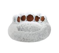 HEEPDD Lit pour Animal de Compagnie en Forme de Beignet, Lit Rond Doux et Confortable pour Chien et Chat avec Design Antidérapant et Coutures Renforcées, pour Animaux de Petite, Moyenne (XXL)