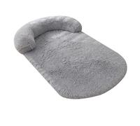 HEEPDD Lit pour Chien, Peluche Douce Amovible, Lavable, Design Antidérapant avec Bords Surélevés pour Le Soutien du Cou, Fond zippé pour Un Nettoyage (M: 80x60cm / 31,50x23,62 Pouces)