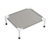 HEEPDD Lit surélevé rafraîchissant pour animal de compagnie, durable avec tapis respirant et amovible, pour petits chiens et chats, 52,1 x 46 x 18 cm, espace de confort pour toutes les saisons, design