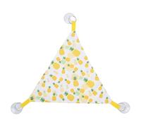 HEEPDD Literie Reptile Hamac Doux Fruit Jaune Triangulaire pour les Lézards Hamsters Dragons Barbus, réglé pour les Hamsters Dragons Barbus, Ensemble de 2 Lits Suspendus Nan (Numéro de l'ananas jaune)