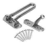 HEEPDD Loquet de Porte de sécurité en Acier Inoxydable, Base épaississante et Positionnement Multi-trous, Résistant à l'humidité et Antivol pour une Utilisation à la Maison et à l'hôtel, Placards