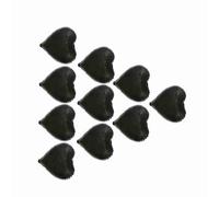 HEEPDD Lot de 10 Ballons en Aluminium de 45,7 Cm, Ballons en Forme de Cœur à Fermeture Automatique pour Décoration de Fête, de Mariage, D'anniversaire, avec des Couleurs Vives et (forme de coeur)