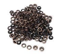 HEEPDD Lot de 100 œillets Ronds en Laiton de 4 Mm pour Maroquinerie, Scrapbooking, Chaussures, Ceintures, Chapeaux, Sacs, étiquettes, Vêtements, Sacs à Dos, Accessoires (Couleur de bronze antique)