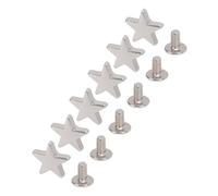 HEEPDD Lot de 100 Rivets étoiles en Alliage de Zinc Pentagramme avec Vis pour des Projets d'artisanat Faciles en Cuir, 1/2 Pouce, Couleurs Mélangées, Idéal pour les Amateurs de Bricolage, Sacs,