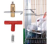 HEEPDD Lot de 100 Tétines d'eau pour Lapin, Abreuvoirs Automatiques en Plastique et Cuivre pour Petits Animaux, Gagnez du Temps avec Une Installation Facile pour Lapins, Cochons d'Inde, Cages pour
