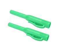 HEEPDD Lot de 2 Cache-crayons de Menuiserie en ABS avec Pointe Longue pour Marquage de Trous Profonds, Idéal pour les Menuisiers, les Projets de Menuiserie, Design de Transport avec Clamp/Holder de