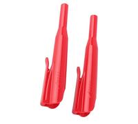 HEEPDD Lot de 2 Cache-crayons de Menuiserie en ABS avec Pointe Longue pour Marquage de Trous Profonds, Idéal pour les Menuisiers, les Projets de Menuiserie, Design de Transport avec Clamp/Holder de