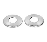HEEPDD Lot de 2 Plaques de Rosace pour échelle de Piscine, Anneaux en Acier Inoxydable pour Piscine, Couvercle de Remplacement pour Tuyaux d'échelle de 4,2 Cm de Diamètre, Idéal pour Un Usage