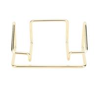 HEEPDD Lot de 2 Porte-Cartes de Visite en Métal, Présentoir en Fer, Résistant aux Chutes, Finition Lisse, Galvanoplastie, pour Bureau, Maison, capacité de 50 Cartes (GOLD)