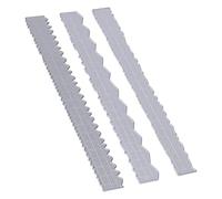 HEEPDD Lot de 3 règles à bords irréguliers - Règle artisanale en acier au carbone pour la fabrication de cartes, les travaux manuels en papier et les machines de découpe