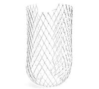 HEEPDD Lot de 4 Filtres à Feuilles pour Gouttières, Crépine en Acier Inoxydable pour Descente de Gouttière, Installation Facile sans Outils, Compatible avec la Plupart des Gouttières