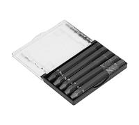 HEEPDD Lot de 5 fusains compressés solubles dans l'eau 2B 4B 6B 8B 12B pour croquis, ombrage, débutants, artistes avec polyvalence et facilement effaçables, convient